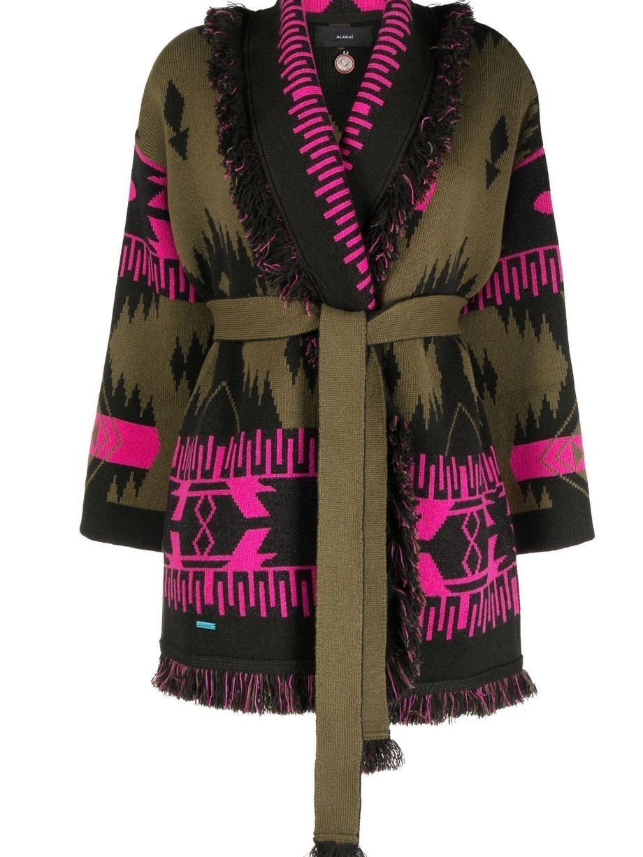 Affordable cardigan Alanui Women Icon geometric-jacquard 0715